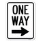 Signmission One Way Sign Right Arrow Heavy-Gauge Aluminum Rust Proof Parking Sign, 18" x 24", A-1824-23521 A-1824-23521 - alternate 1